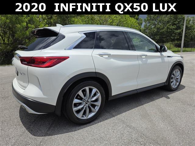 Photo of 2020 Majestic White INFINITI QX50