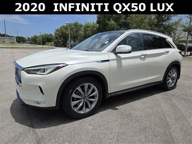 Photo of 2020 Majestic White INFINITI QX50