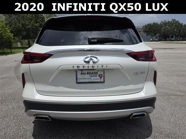 Photo of 2020 Majestic White INFINITI QX50