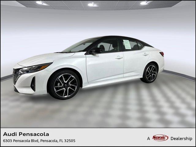 Photo of 2024 Aspen White Tricoat/Super Black Nissan Sentra