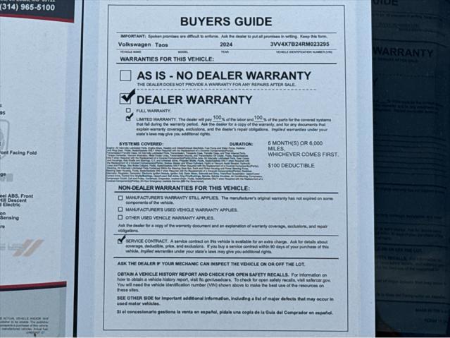 Photo of 2024 Blue Volkswagen Taos