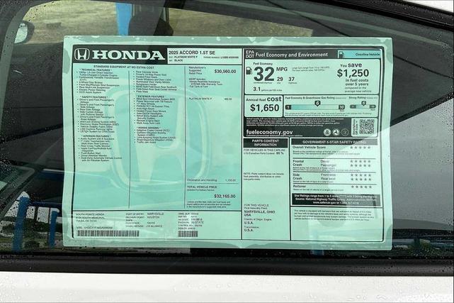 Photo of 2025 Platinum White Pearl Honda Accord