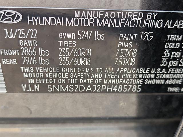 Photo of 2023 Portofino Gray Hyundai SANTA FE