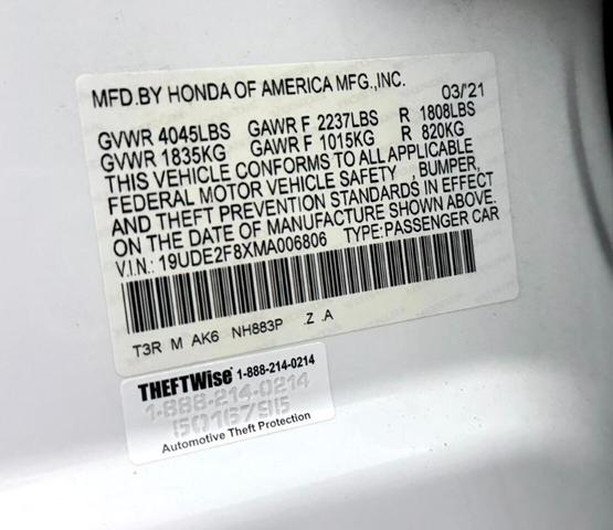 Photo of 2021 White Acura ILX