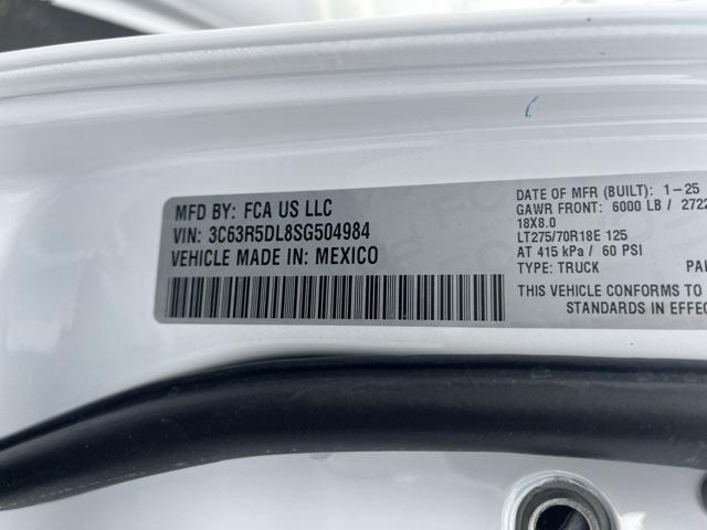 Photo of 2025 Bright White Clearcoat RAM 2500