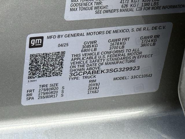 Photo of 2025 Sterling Gray Metallic Chevrolet Silverado 1500