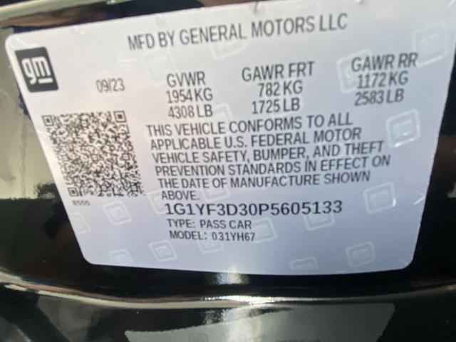 Photo of 2023 Black Chevrolet Corvette