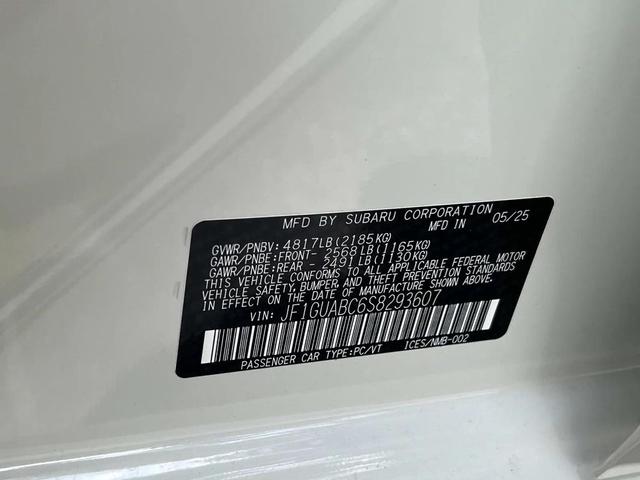 Photo of 2025 Crystal White Pearl Subaru Impreza