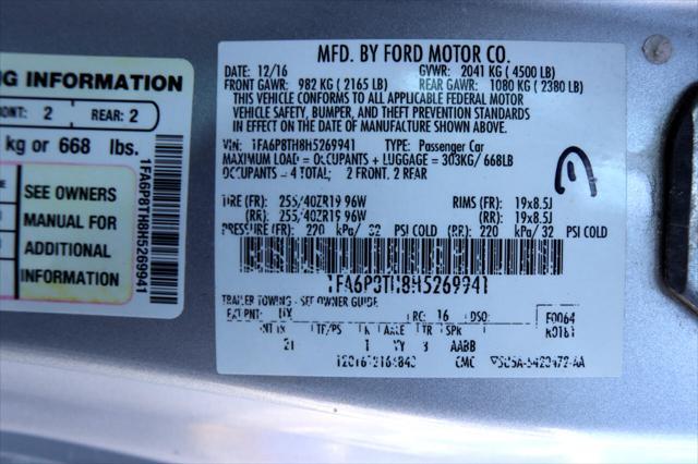 Photo of 2017 Ingot Silver Metallic Ford Mustang