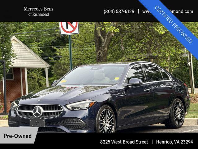 Photo of 2022 Lunar Blue Metallic Mercedes-Benz C-Class