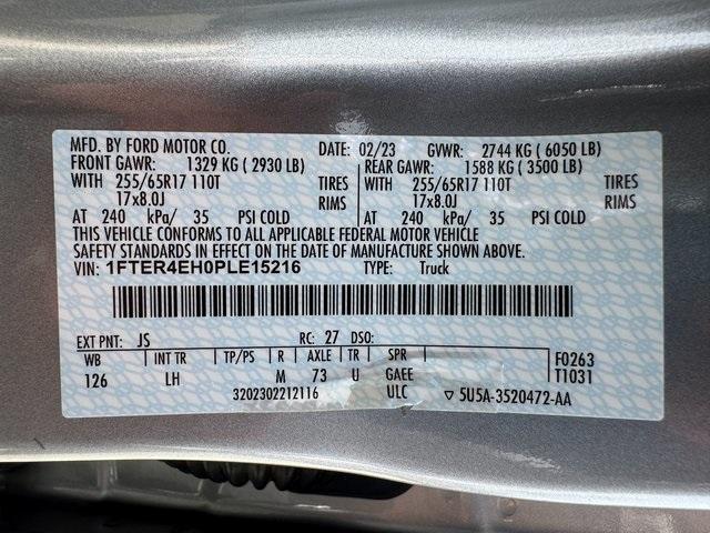 Photo of 2023 Iconic Silver Metallic Ford Ranger