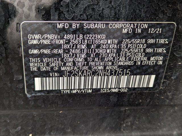 Photo of 2022 Crystal Black Silica Subaru Forester