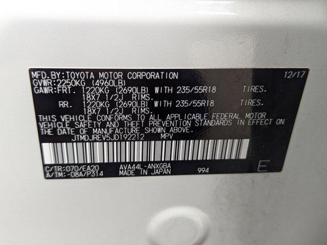 Photo of 2018 Blizzard Pearl Toyota RAV4 Hybrid