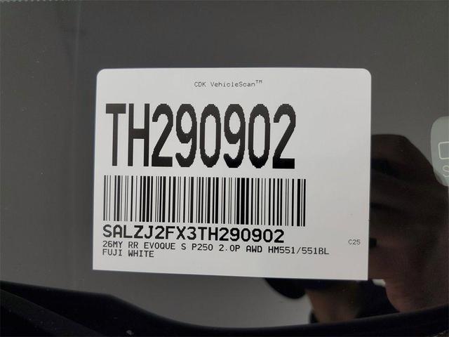 Photo of 2026 Fuji White Land Rover Range Rover Evoque