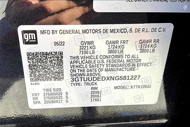 Photo of 2022 Titanium Rush Metallic GMC Sierra 1500