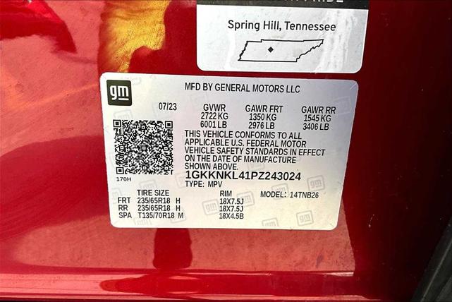 Photo of 2023 Volcanic Red GMC Acadia