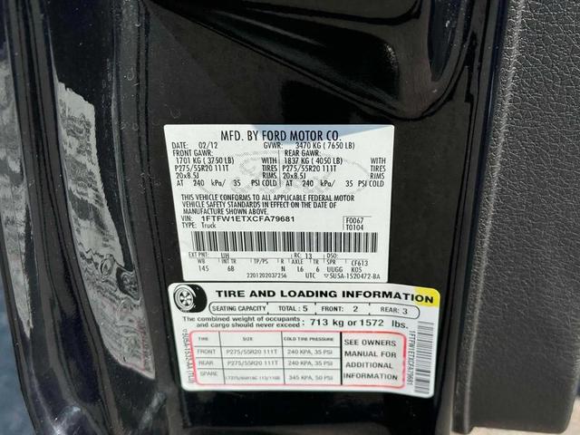 Photo of 2012 Tuxedo Black Ford F-150