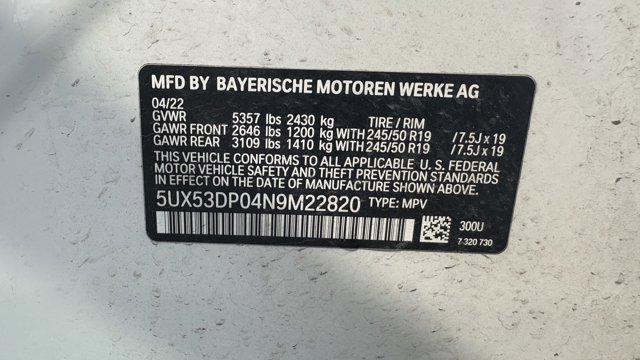 Photo of 2022 Alpine White BMW X3