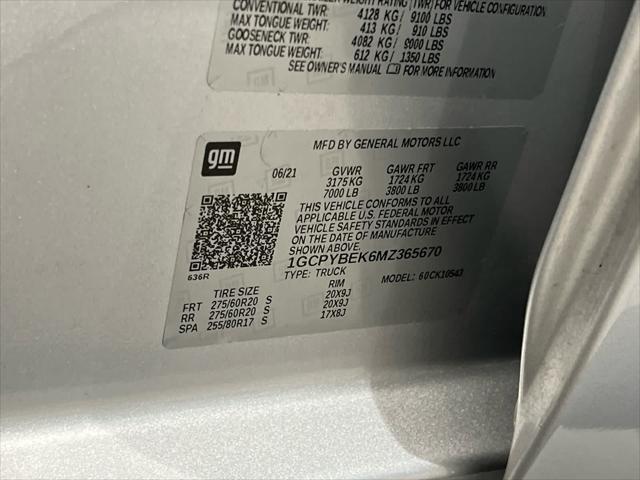 Photo of 2021 Silver Ice Metallic Chevrolet Silverado 1500