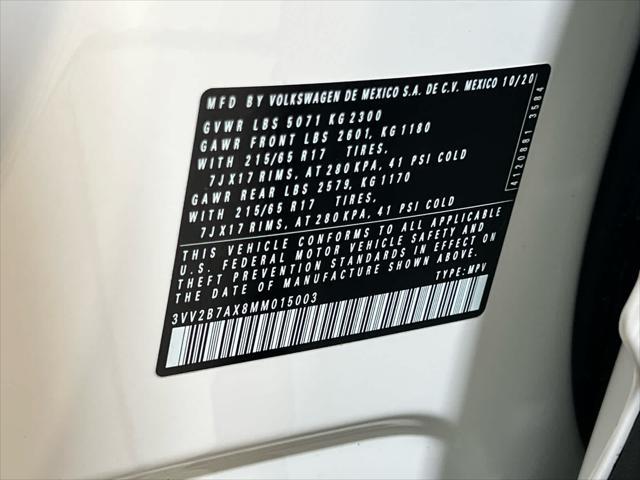 Photo of 2021 Pure White Volkswagen Tiguan