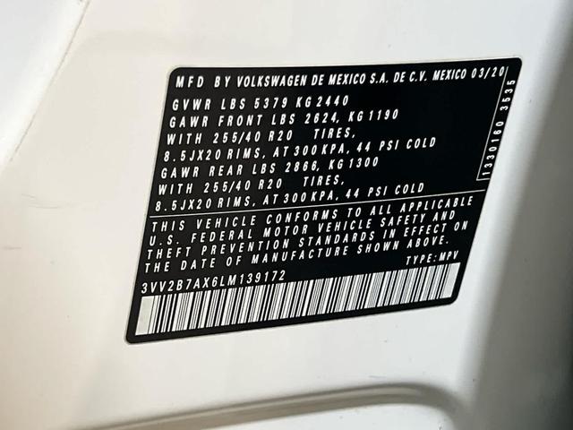Photo of 2020 Pure White Volkswagen Tiguan