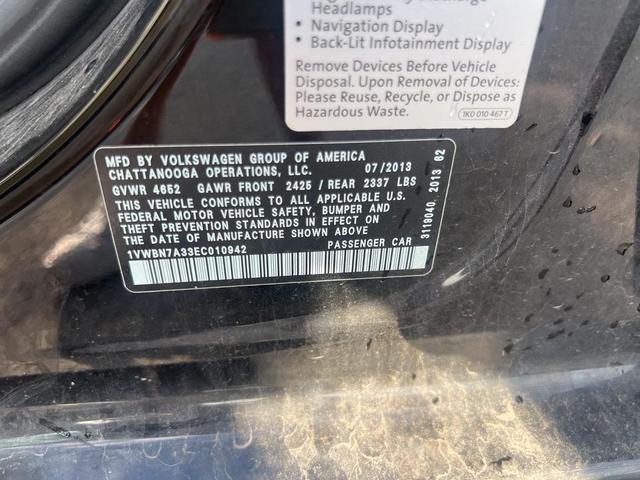 Photo of 2014 Black Volkswagen Passat