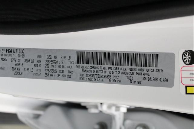 Photo of 2020 Bright White Clearcoat RAM 1500