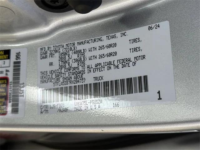 Photo of 2024 Gray Toyota Tundra