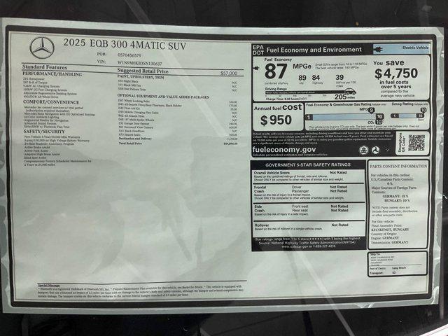 Photo of 2025 Night Black Mercedes-Benz EQB 300