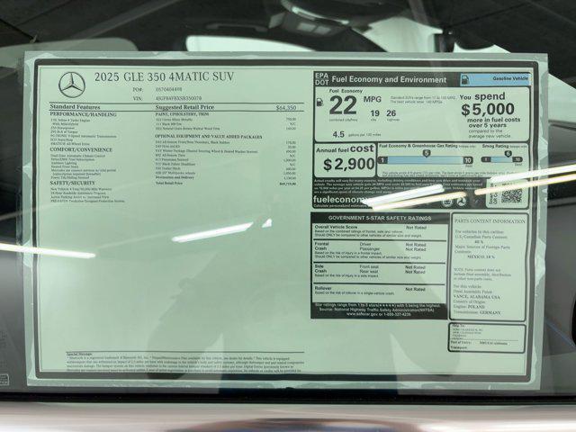 Photo of 2025 Cirrus Silver Metallic Mercedes-Benz GLE 350