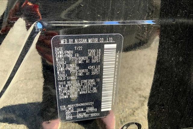 Photo of 2022 Super Black Nissan Armada