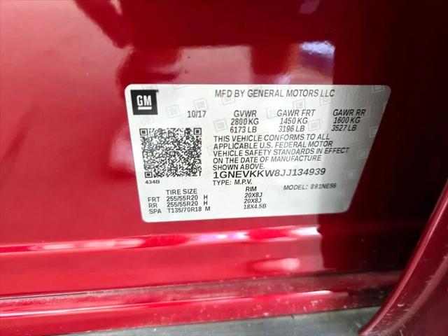 Photo of 2018 Red Chevrolet Traverse