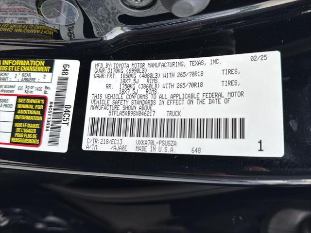 Photo of 2025 Midnight Black Metallic Toyota Tundra