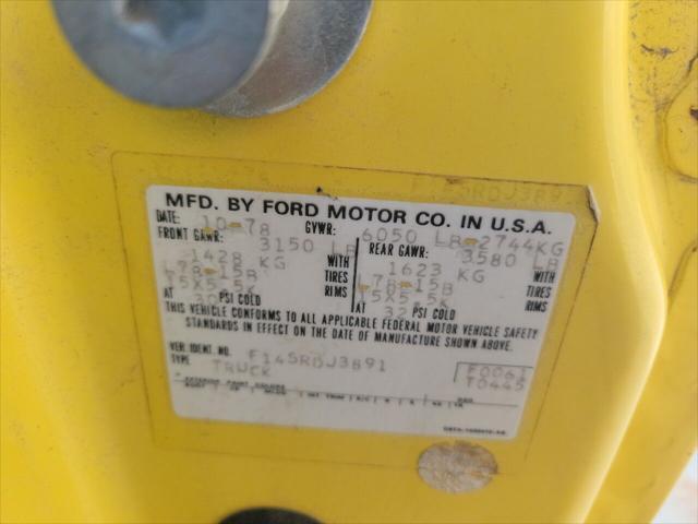 Photo of 1979 Yellow Ford F-150
