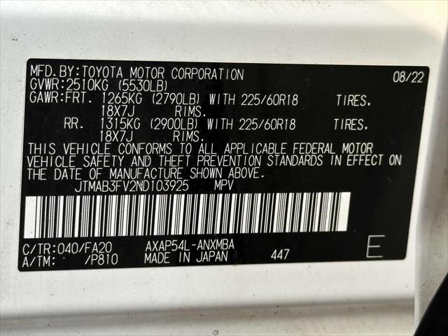 Photo of 2022 White Toyota RAV4 Prime