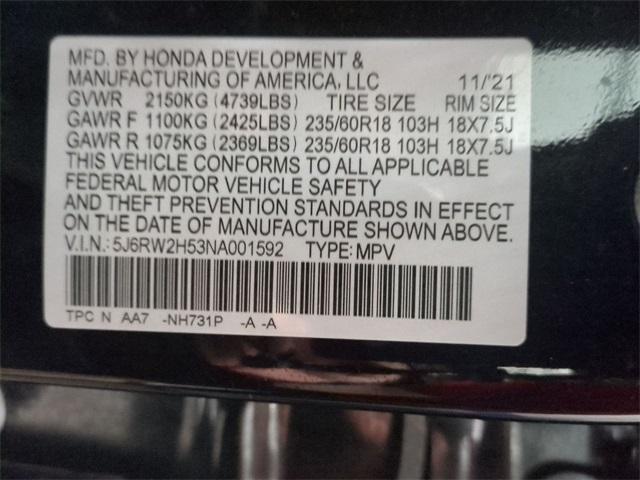 Photo of 2022 Crystal Black Pearl Honda CR-V