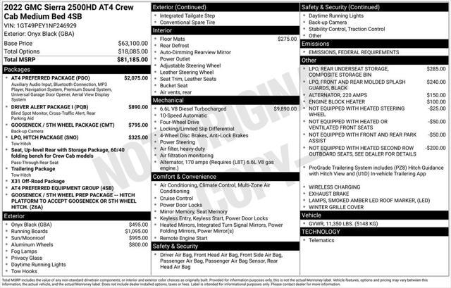 Photo of 2022 Onyx Black GMC Sierra 2500