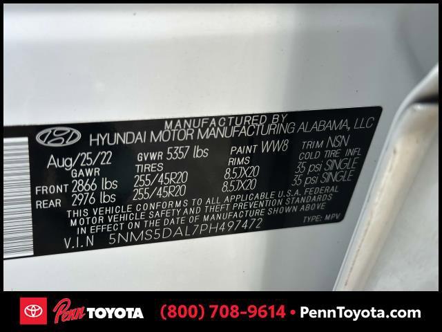 Photo of 2023 Quartz White Hyundai SANTA FE