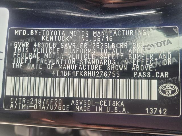 Photo of 2017 Midnight Black Metallic Toyota Camry