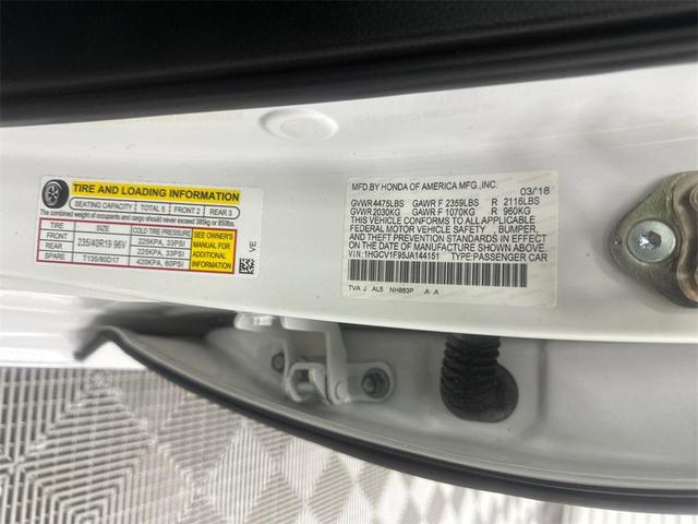 Photo of 2018 White Honda Accord