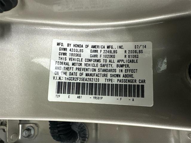 Photo of 2014 Champagne Frost Pearl Honda Accord