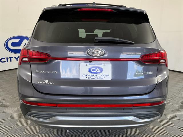 Photo of 2021 Lagoon Blue Hyundai SANTA FE