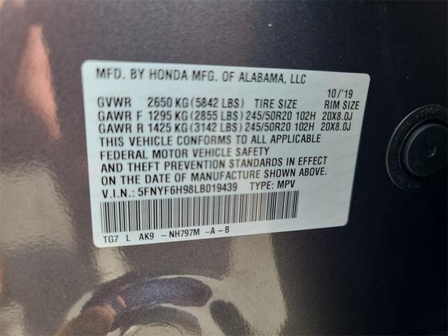 Photo of 2020 Modern Steel Metallic Honda Pilot