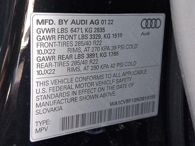 Photo of 2022 Mythos Black Metallic Audi Q8