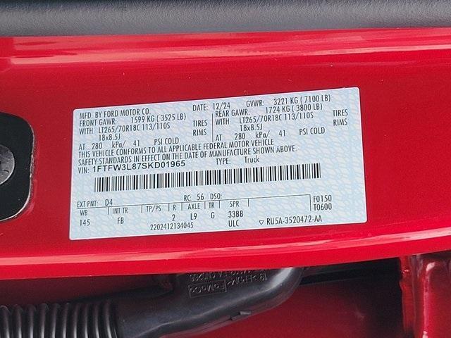 Photo of 2025 Rapid Red Metallic Tinted Clearcoat Ford F-150