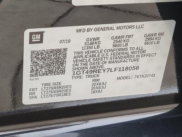 Photo of 2020 Carbon Black Metallic GMC Sierra 2500