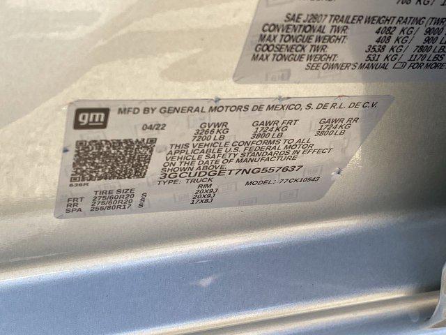 Photo of 2022 Silver Ice Metallic Chevrolet Silverado 1500