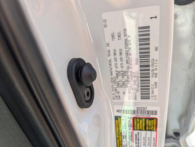 Photo of 2022 White Toyota Tundra