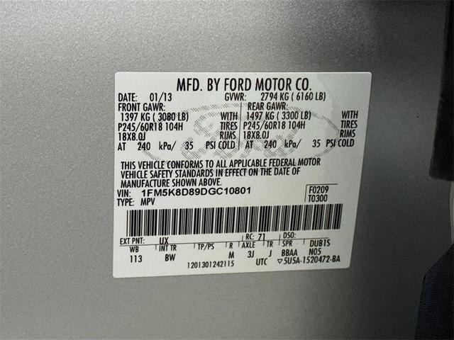 Photo of 2013 Ingot Silver Metallic Ford Explorer