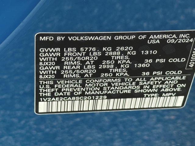Photo of 2025 Mountain Lake Blue Metallic Volkswagen Atlas Cross Sport